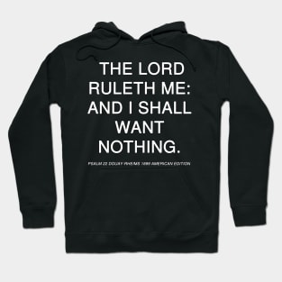 Psalm 22 Douay-Rheims 1899 American Edition Hoodie